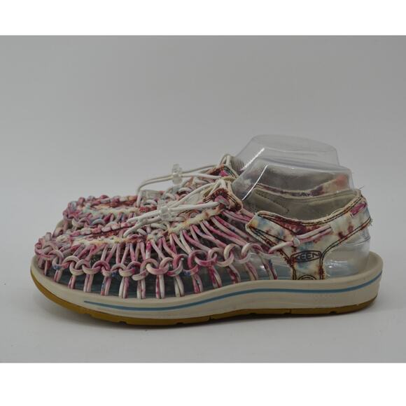Keen Uneek Canvas Womens Sz 9 Cord Classic Sandals Tie-dye - Picture 12 of 13